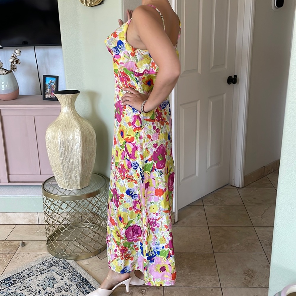 100% silk Anthropologie by B.B.Dakota  maxi dress new never worn. - Picture 9 of 13